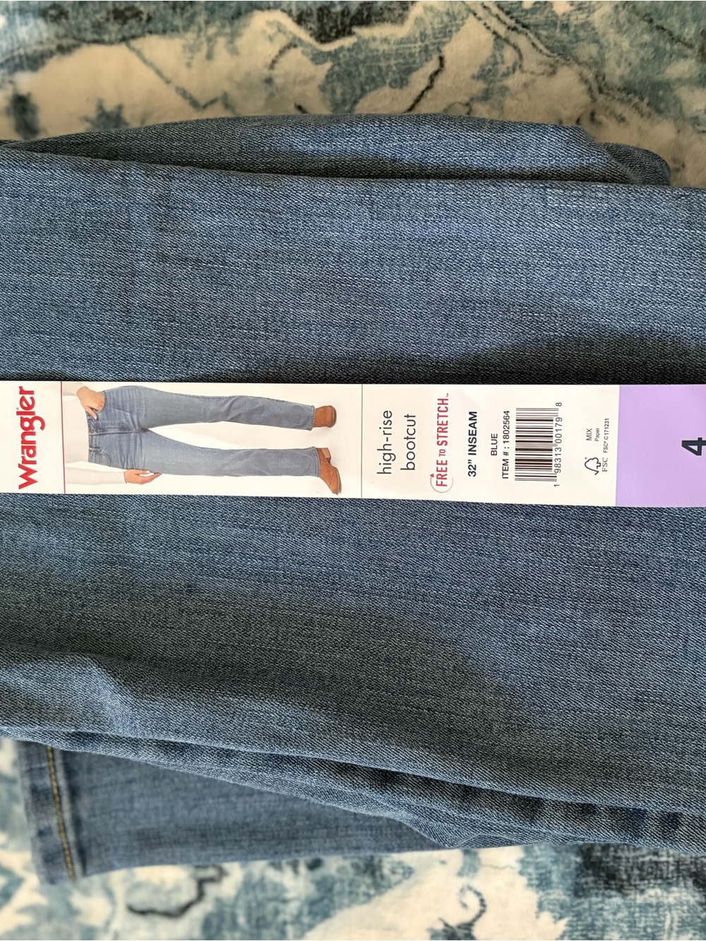 Wrangler Women’s Bootcut Jeans in Medium Blue Denim